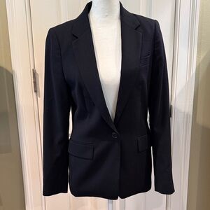 Reiss Black Tailored Single-Button Blazer
